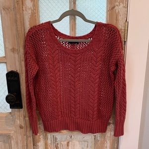 American Eagle Outfitters, Sweater, Mauve, Large Knit, Women, Size XS